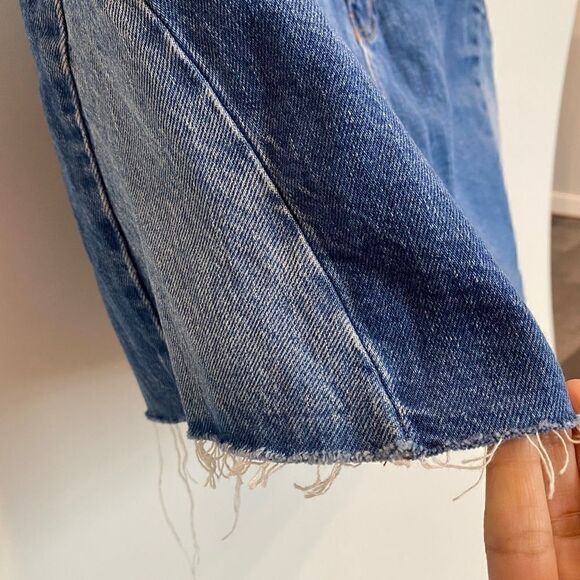 Madewell Rigid Denim A-Line Mini Skirt: Pieced Edition - Picture 6 of 11